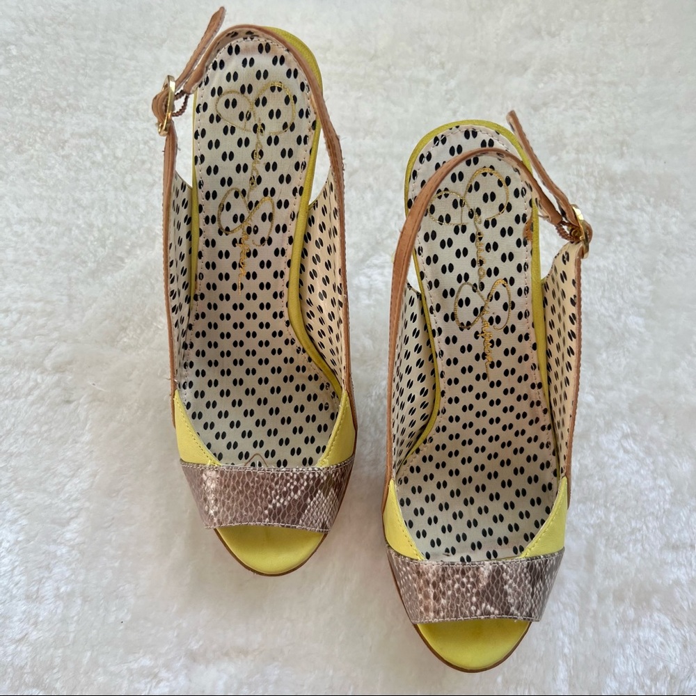 Jessica Simpson Multicolour Open-Toe Heels - Picture 4 of 8